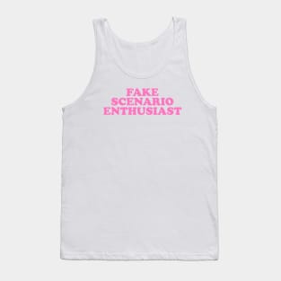 Fake Scenario Enthusiast Top y2k Tank Top